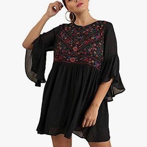 Beautiful BoHo appliqué dress/tunic. 🖤💚❤️💛